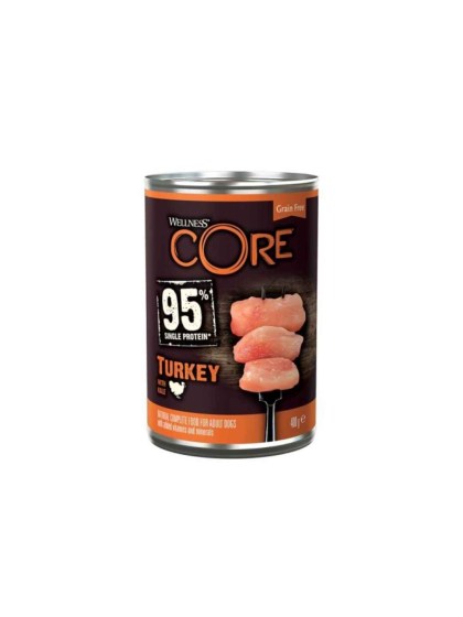 Wellness Core Single Protein Υγρή Τροφή Σκύλου με Γαλοπούλα χωρίς Σιτηρά σε Κονσέρβα 400g pet with love6